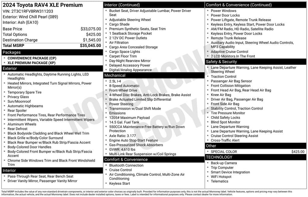 2024 Toyota RAV4 XLE Premium FWD